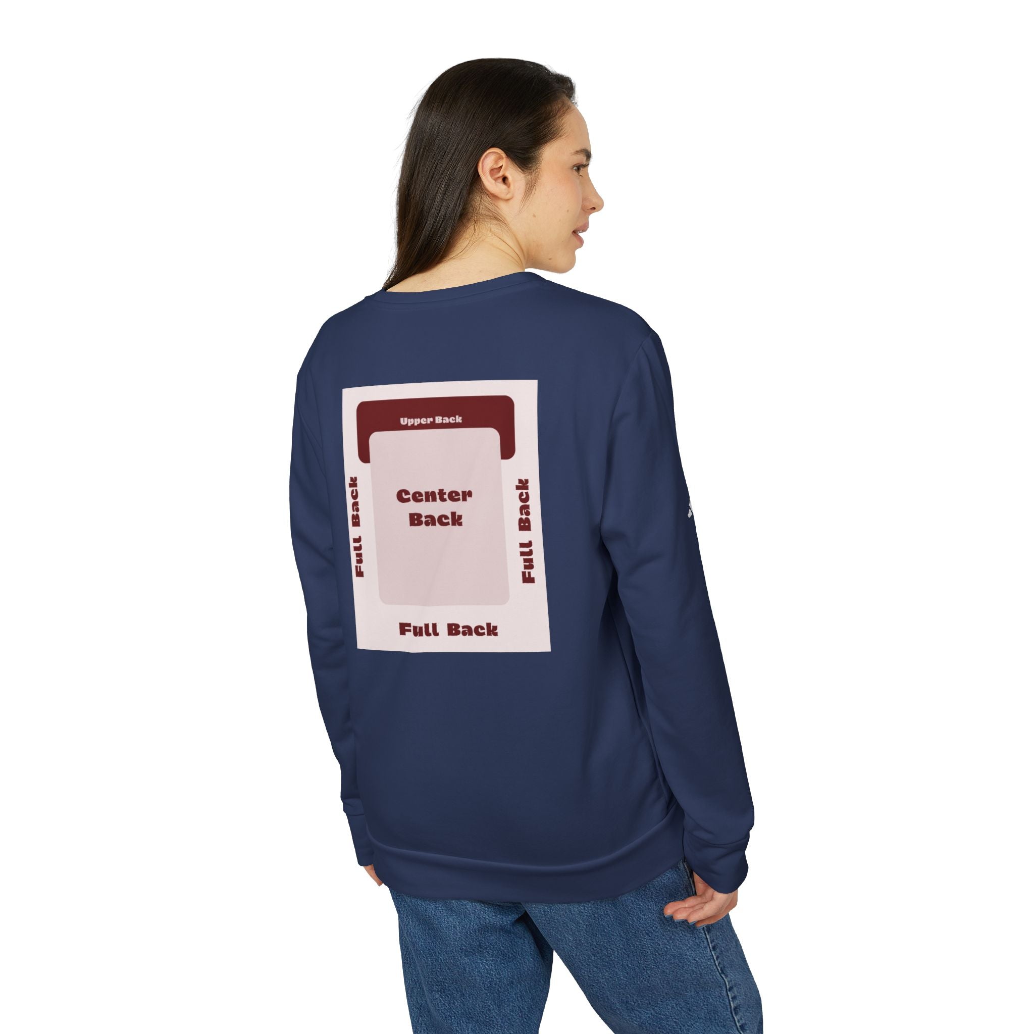 Customizable Adidas A434 Unisex Fleece Crewneck Sweatshirt