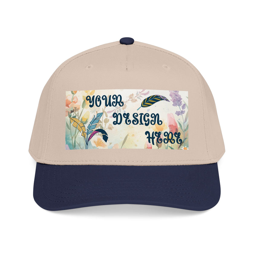 Customizable OTTO 31-069 Mid Profile 5 Panel Baseball Cap