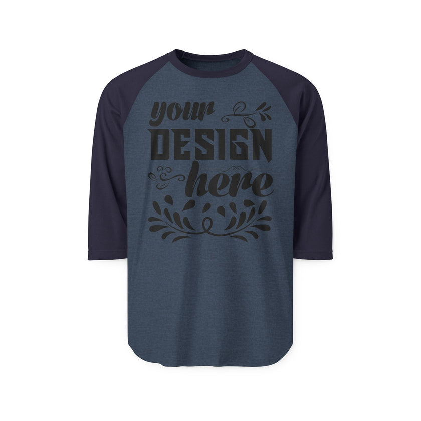 Customizable Tultex 245 Unisex 3\4 Sleeve Raglan Fine Knit Jersey Shirt