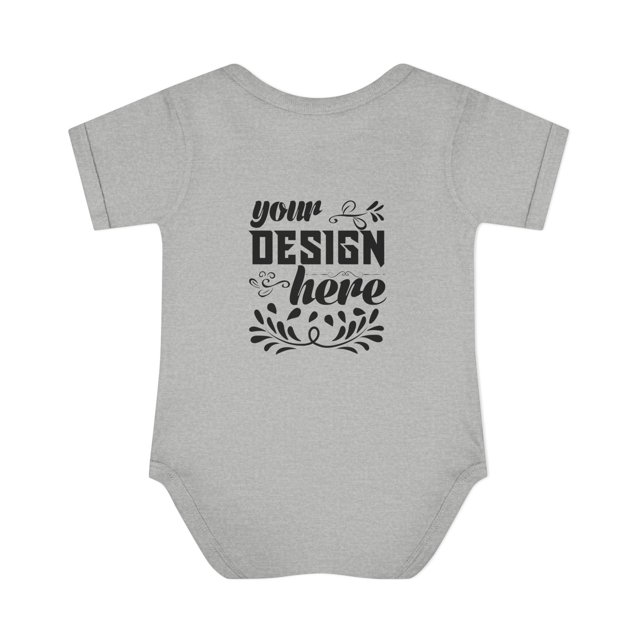 Customizable Infant Baby Rib Bodysuit Rabbit Skins 4400 Unisex