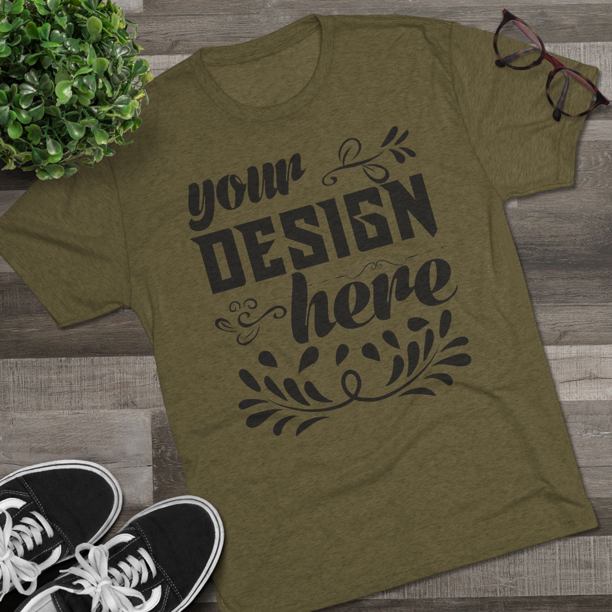 Customizable Next Level 6010 Unisex Tri-Blend Crew Neck T-Shirt