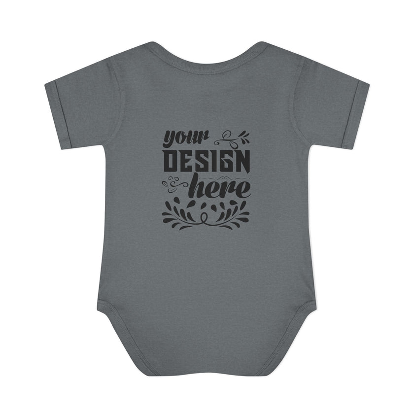 Customizable Infant Baby Rib Bodysuit Rabbit Skins 4400 Unisex