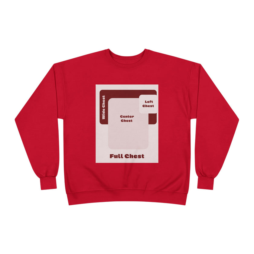 Customizable Unisex Hanes P160 EcoSmart Crewneck Sweatshirt Custom Print