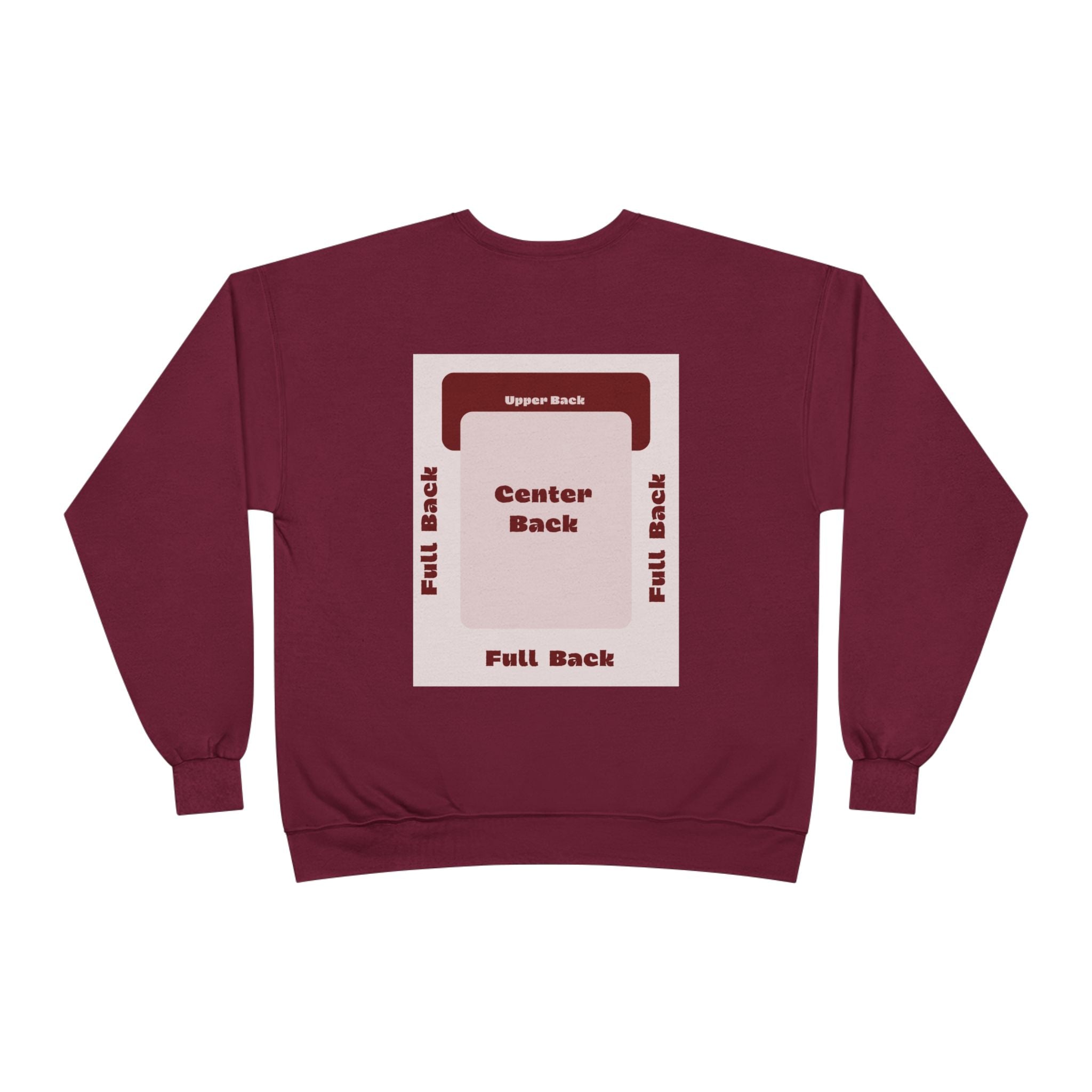 Customizable Unisex Hanes P160 EcoSmart Crewneck Sweatshirt Custom Print