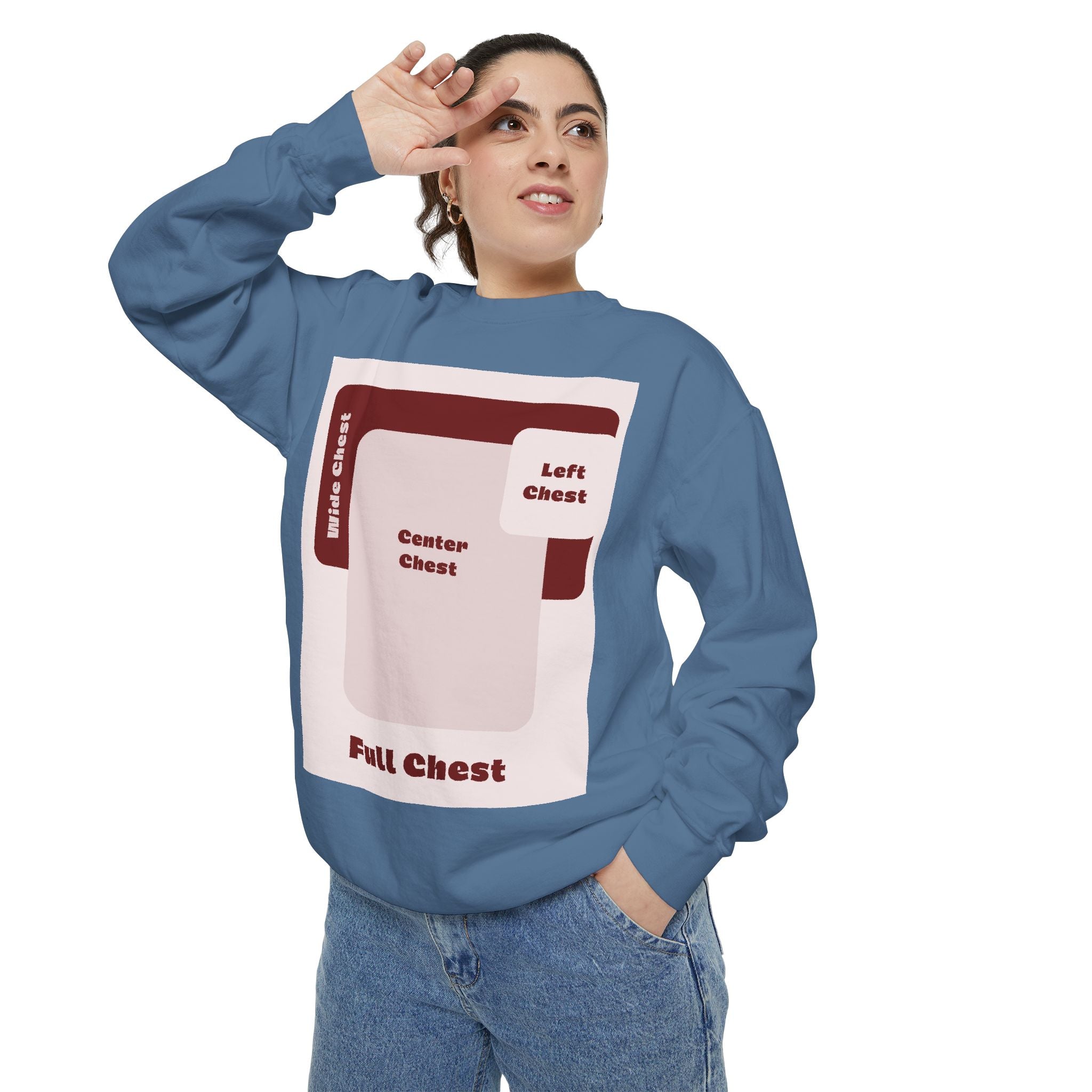 Customizable Comfort Colors 1566 Unisex Garment Dyed Sweatshirt DTG Custom Design