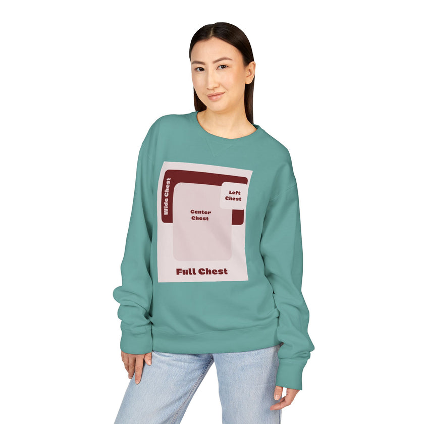 Customizable Hanes GDH400 Unisex Garment Dyed Crewneck Sweatshirt