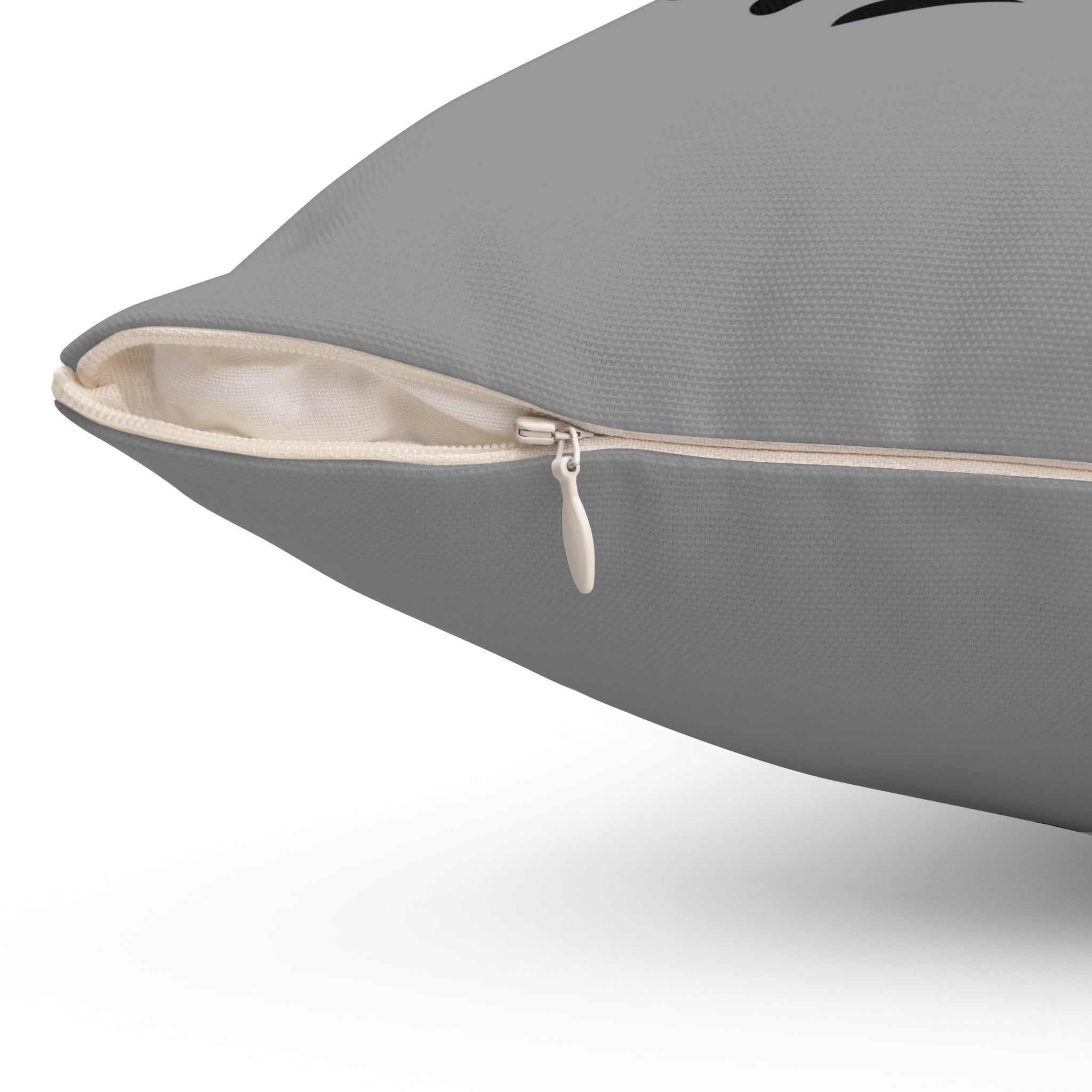 Customizable Spun Polyester Square Pillow with Double Sided Print and Zipper