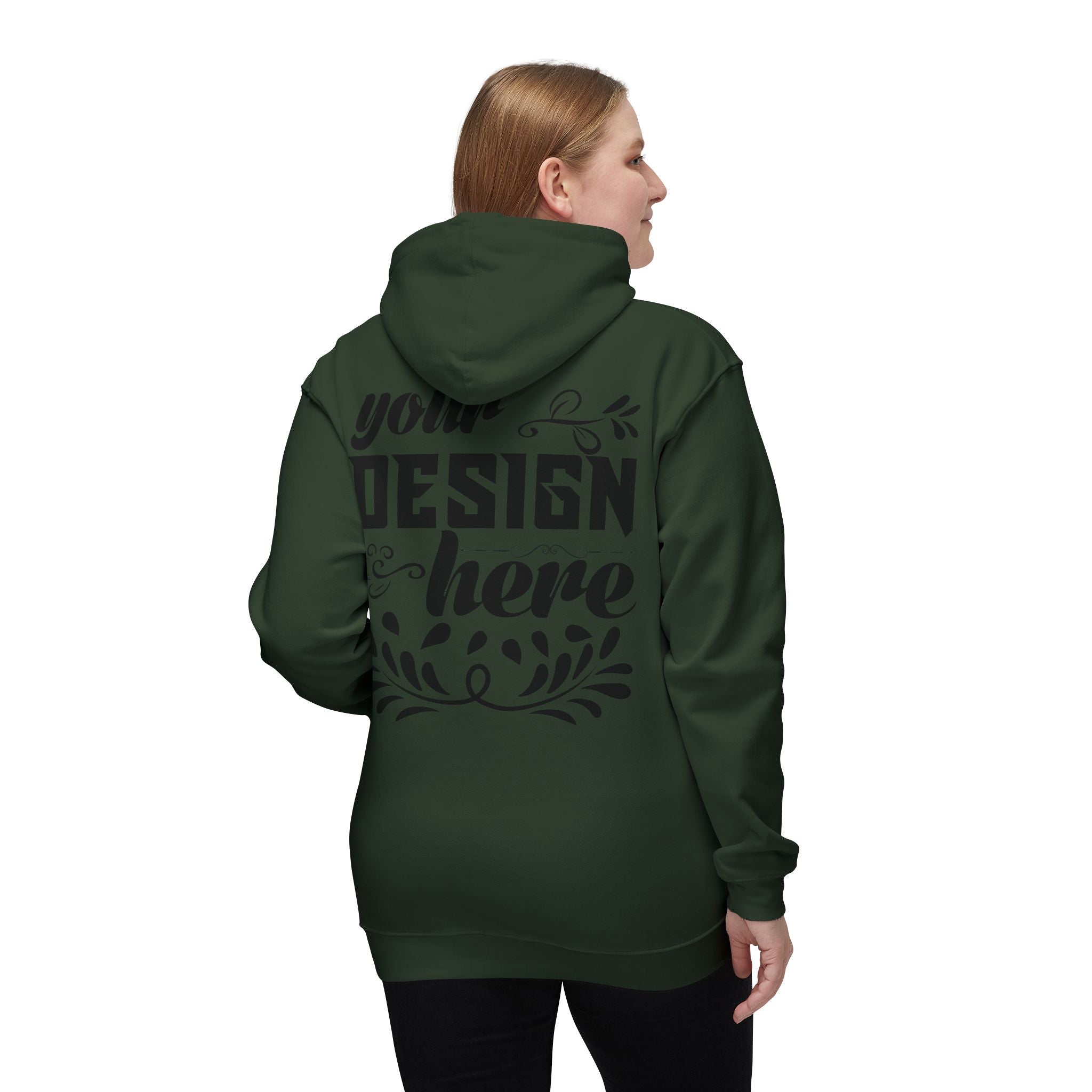 Customizable Bayside 960 Unisex Heavyweight Hooded Sweatshirt Made in US