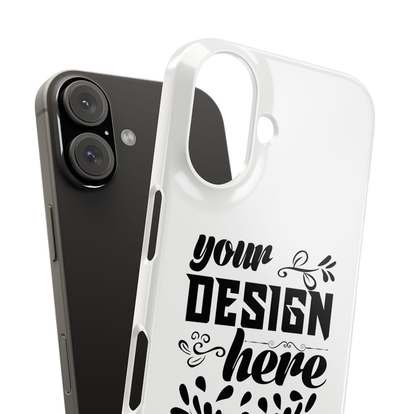 Customizable Snap Phone Case Slim Lightweight Polycarbonate Gloss Or Matte