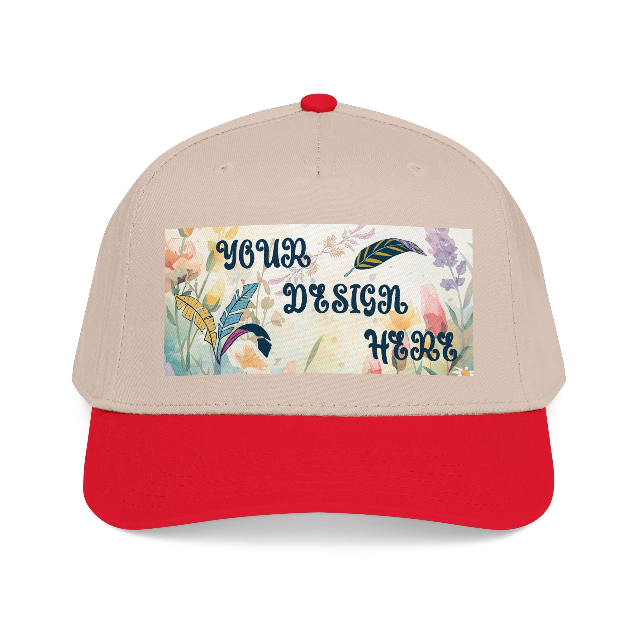 Customizable OTTO 31-069 Mid Profile 5 Panel Baseball Cap