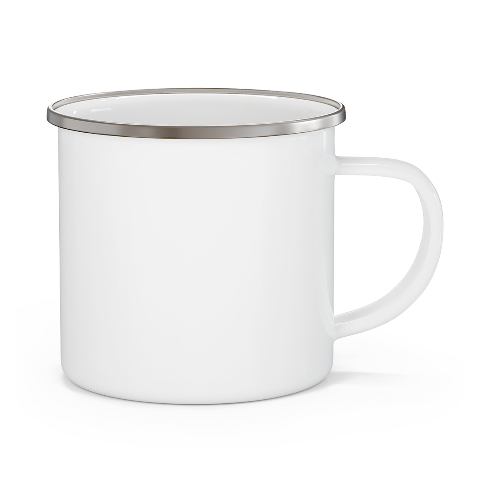 Customizable Enamel Camping Mug 12oz Stainless Steel with Rounded Corners