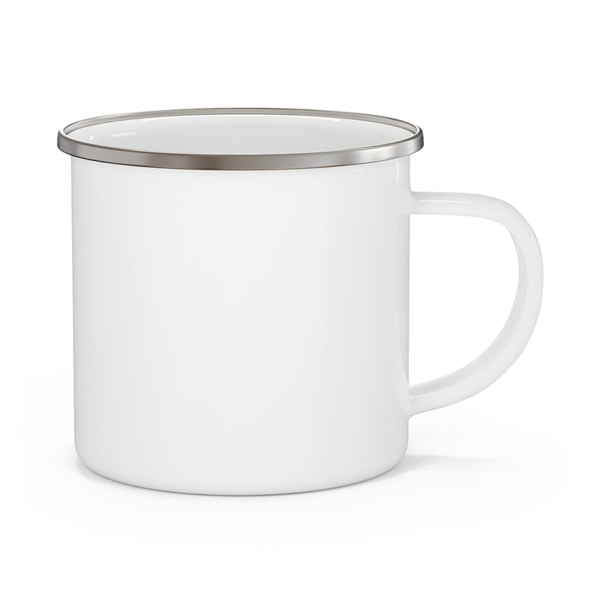 Customizable Enamel Camping Mug 12oz Stainless Steel with Rounded Corners