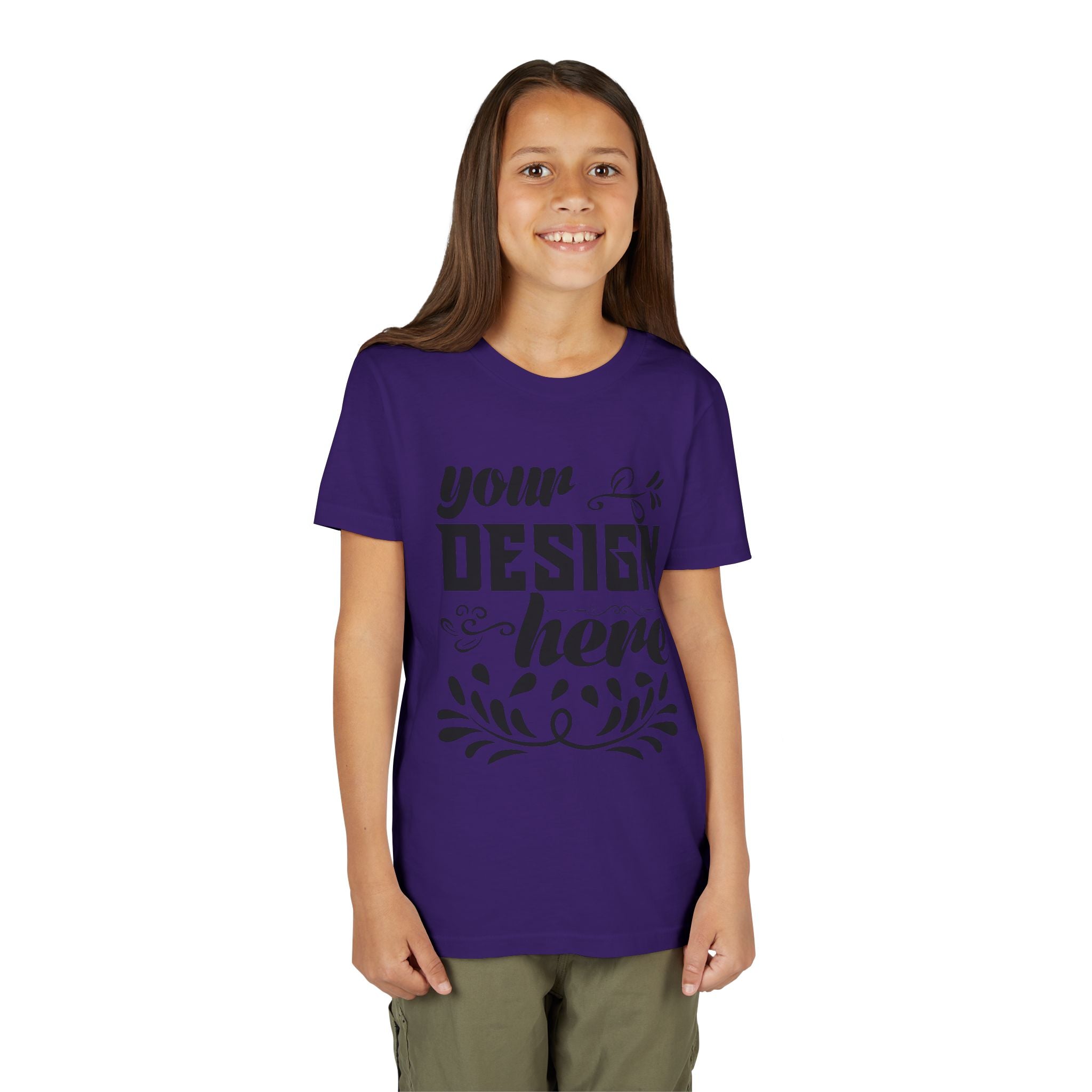 Customizable Bella+Canvas 3001Y Youth Short Sleeve T-Shirt Premium Fit