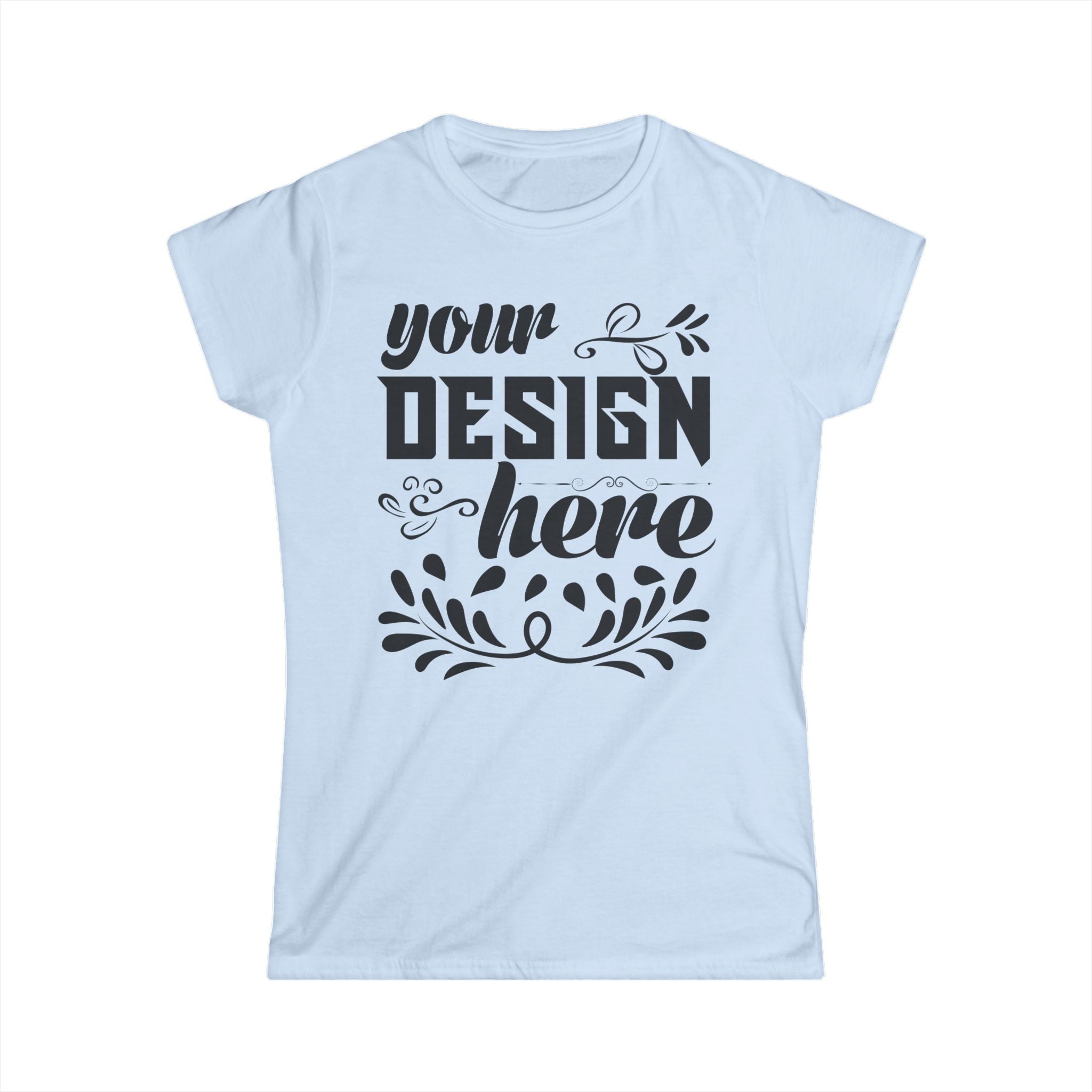 Customizable Gildan 64000L Womens Softstyle Short Sleeve T-Shirt