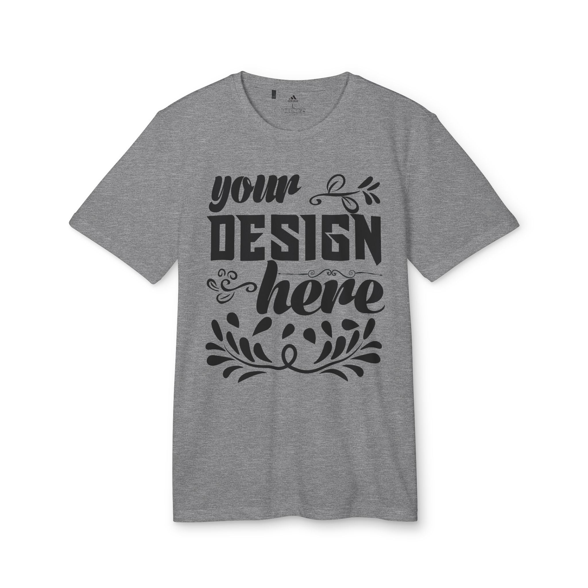 Customizable Adidas A376 Unisex Sport T-Shirt Regular Fit Performance