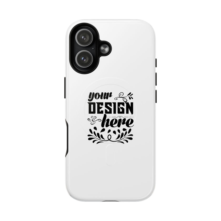 Customizable Tough Magnetic Phone Case Dual Layer Polycarbonate TPU Liner
