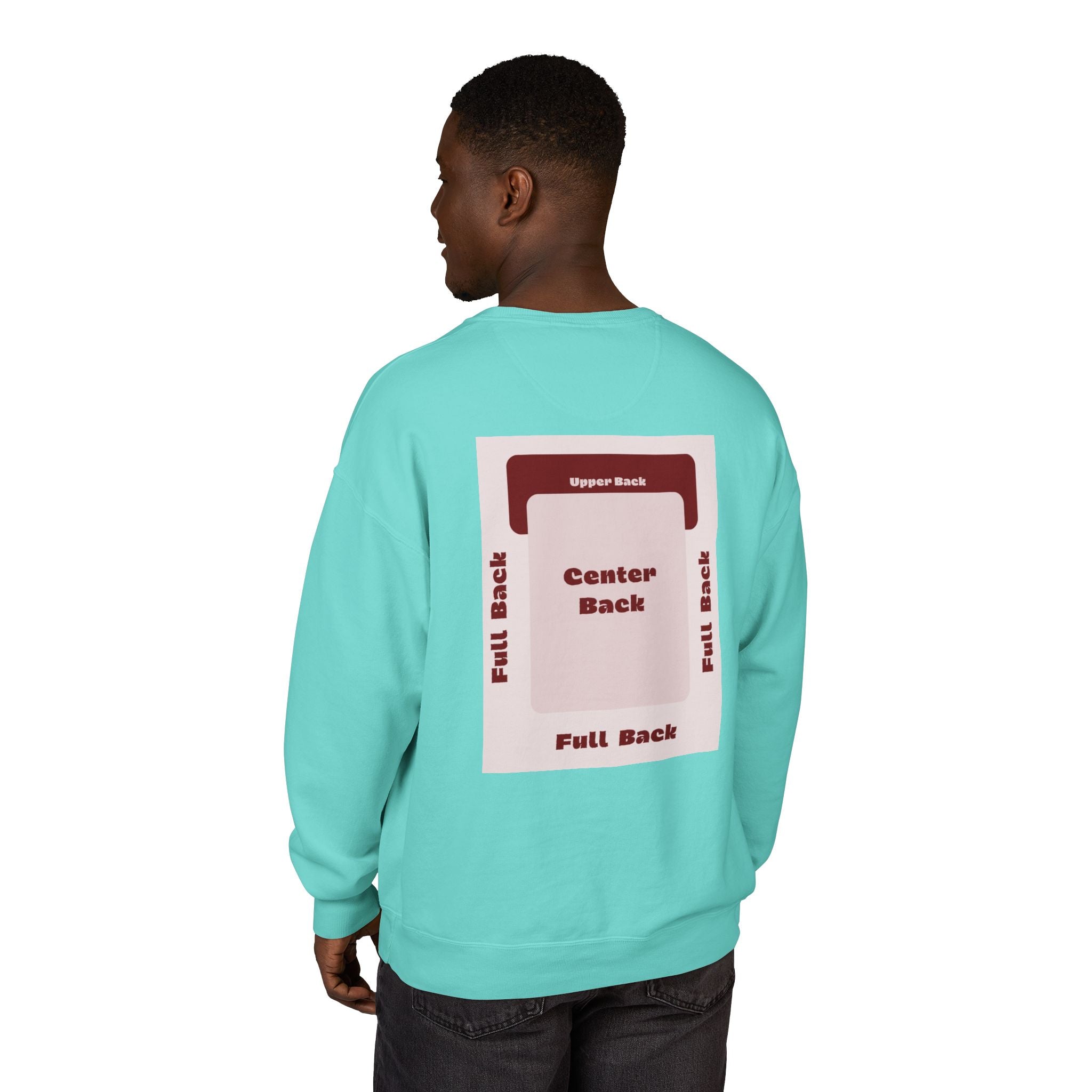 Customizable Hanes GDH400 Unisex Garment Dyed Crewneck Sweatshirt