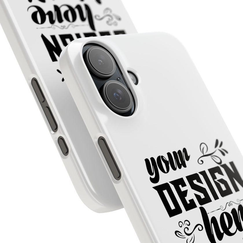 Customizable Snap Phone Case Slim Lightweight Polycarbonate Gloss Or Matte