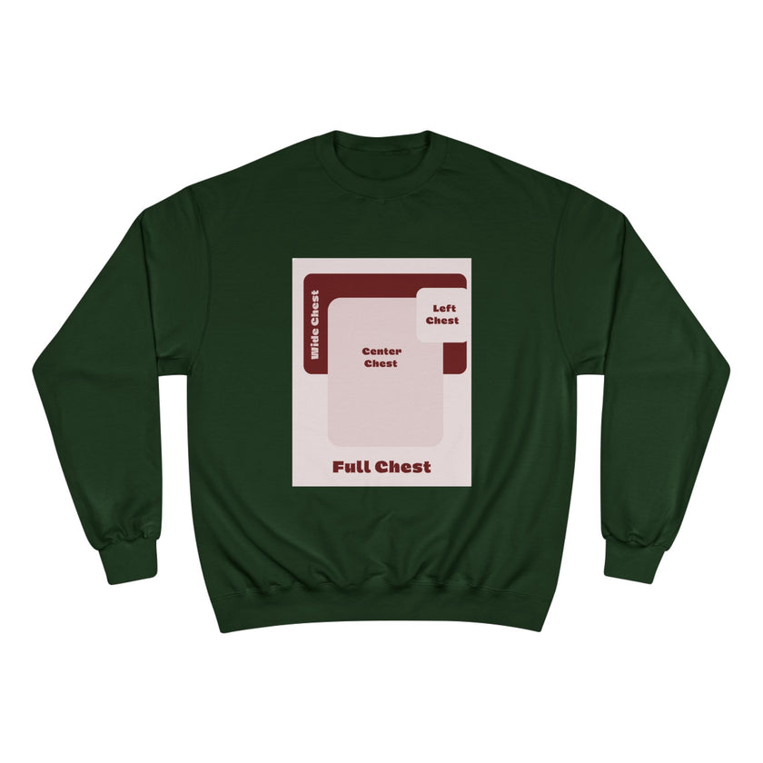 Customizable Champion S600 Crewneck Sweatshirt DTG Print