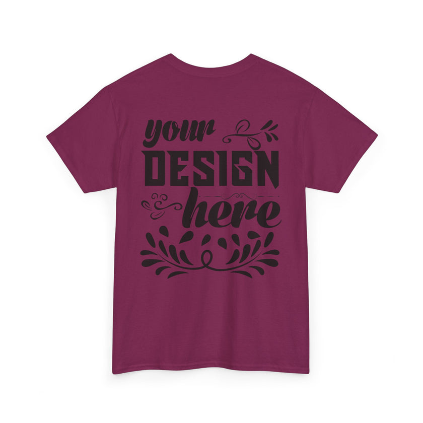 Customizable Gildan 5000 Unisex Heavy Cotton T-Shirt Classic Fit