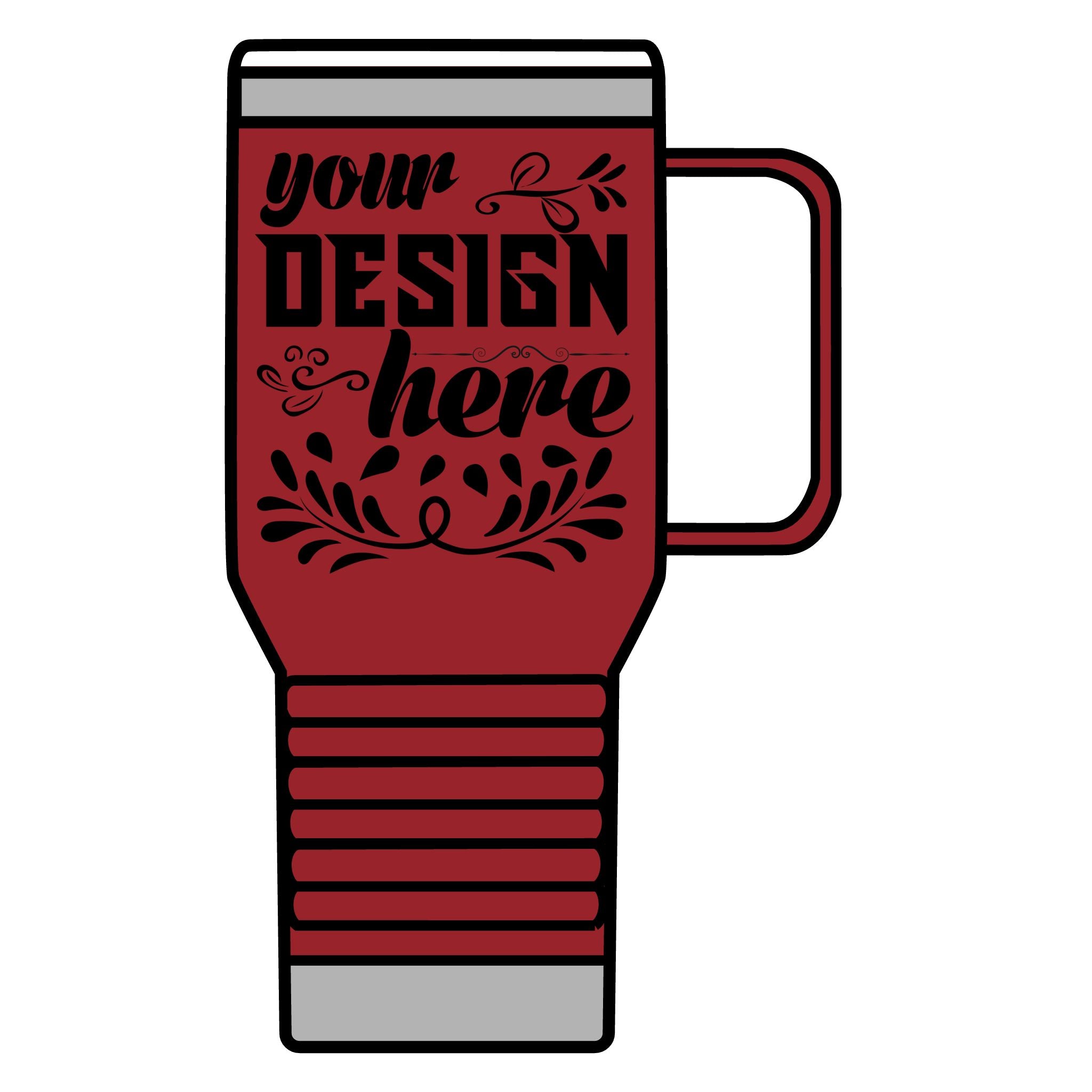 Customizable Polar Camel 20oz Stainless Steel Travel Mug with Handle