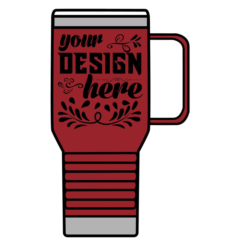 Customizable Polar Camel 20oz Stainless Steel Travel Mug with Handle