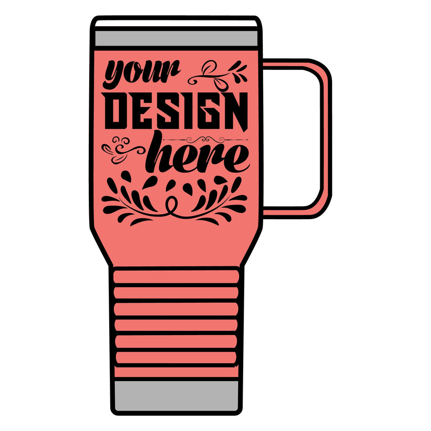 Customizable Polar Camel 20oz Stainless Steel Travel Mug with Handle