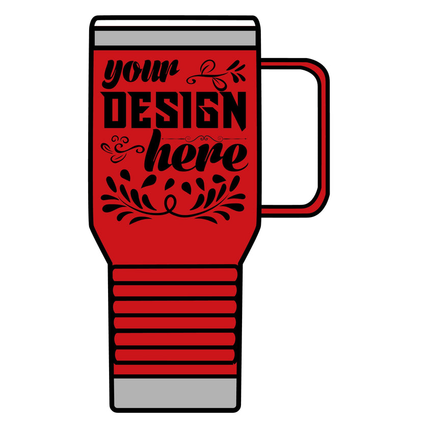 Customizable Polar Camel 20oz Stainless Steel Travel Mug with Handle