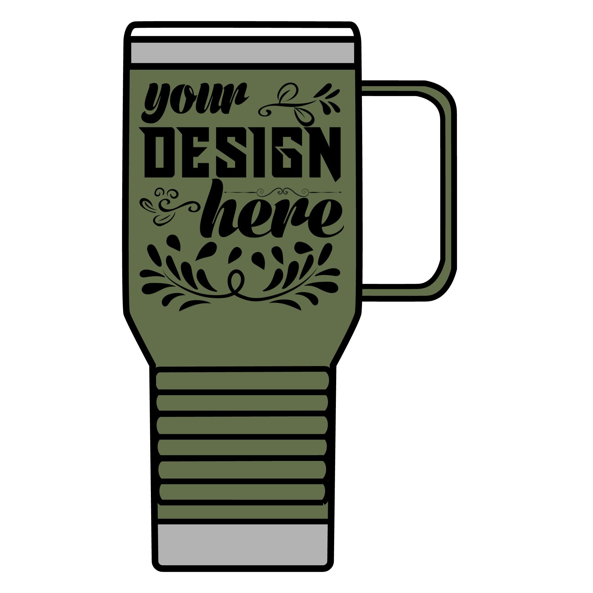 Customizable Polar Camel 20oz Stainless Steel Travel Mug with Handle