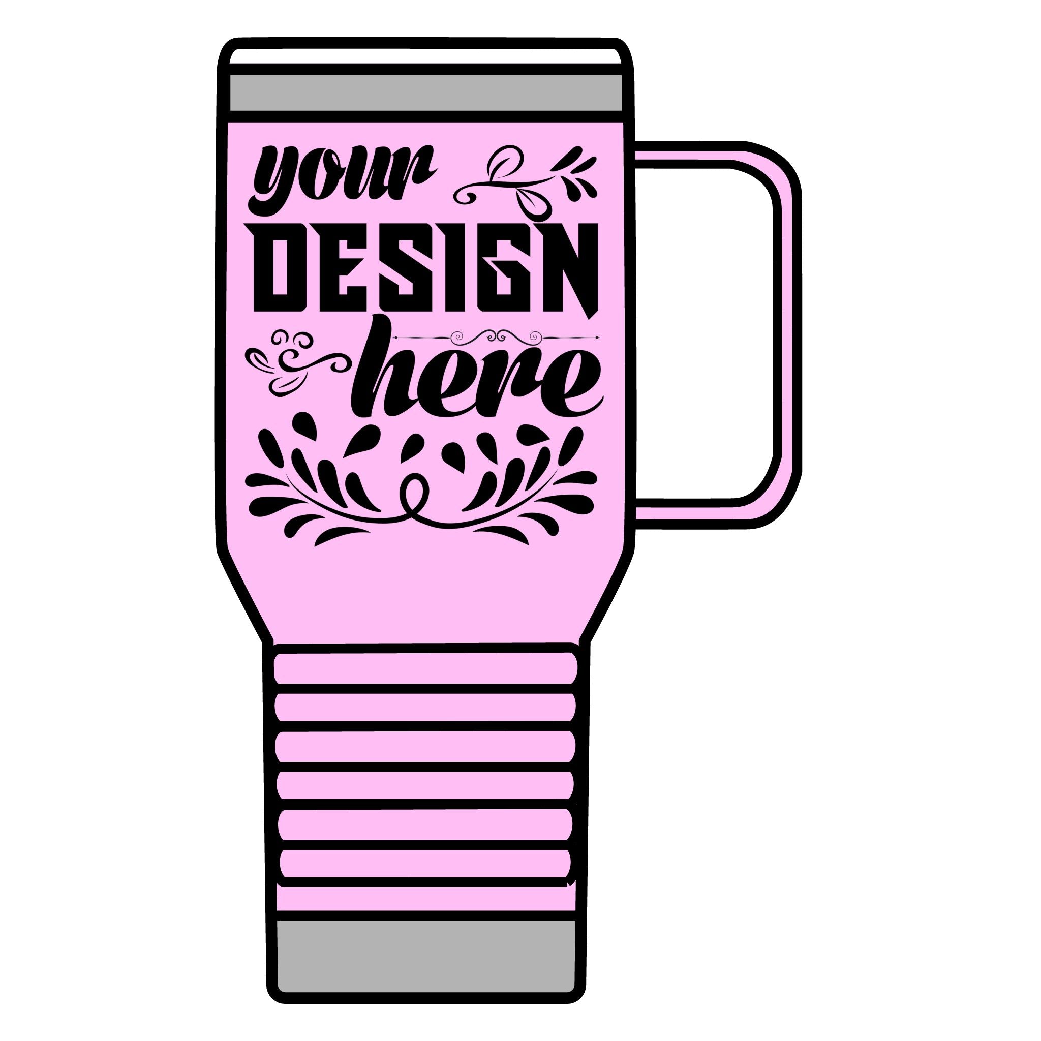 Customizable Polar Camel 20oz Stainless Steel Travel Mug with Handle