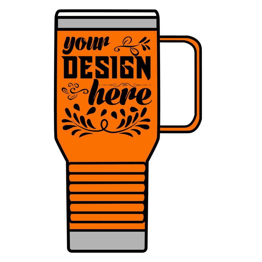 Customizable Polar Camel 20oz Stainless Steel Travel Mug with Handle