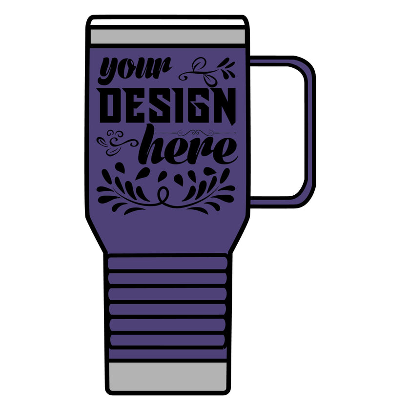 Customizable Polar Camel 20oz Stainless Steel Travel Mug with Handle