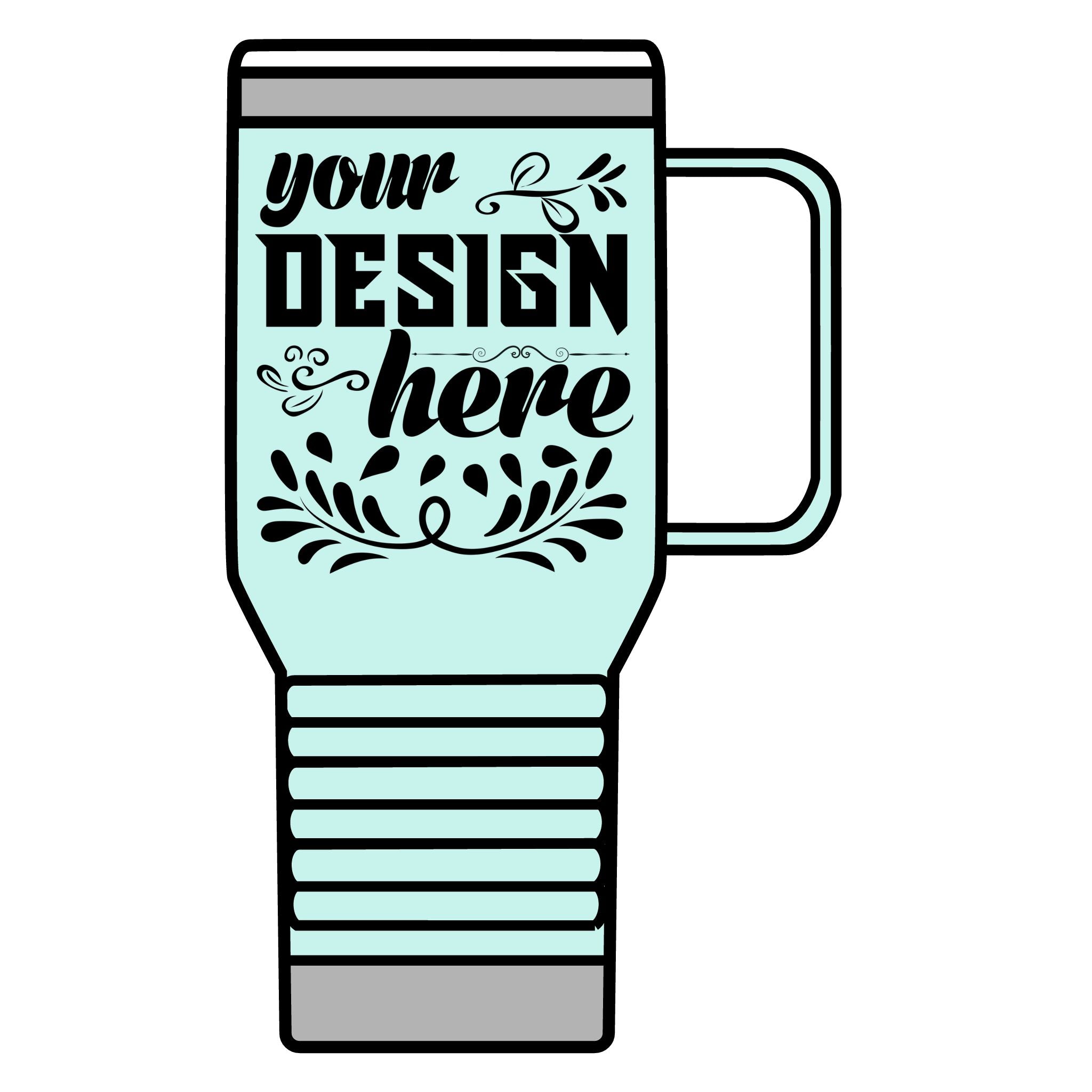 Customizable Polar Camel 20oz Stainless Steel Travel Mug with Handle