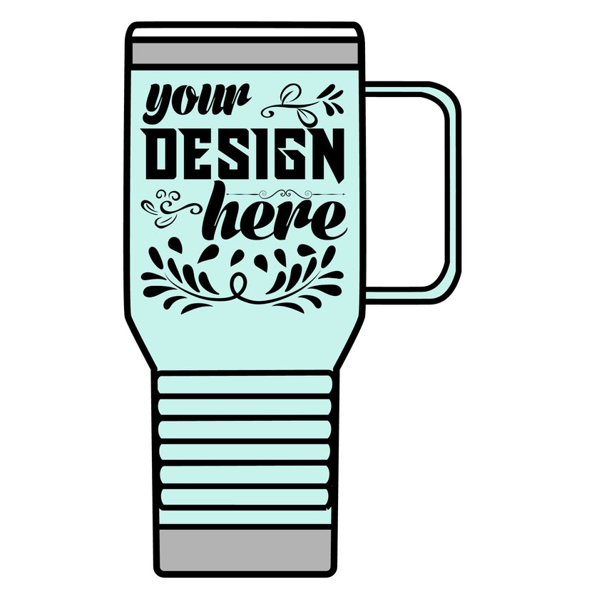 Customizable Polar Camel 20oz Stainless Steel Travel Mug with Handle