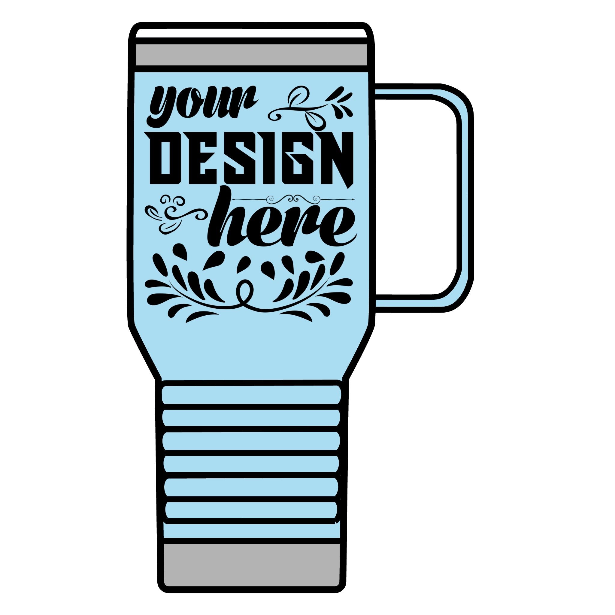 Customizable Polar Camel 20oz Stainless Steel Travel Mug with Handle