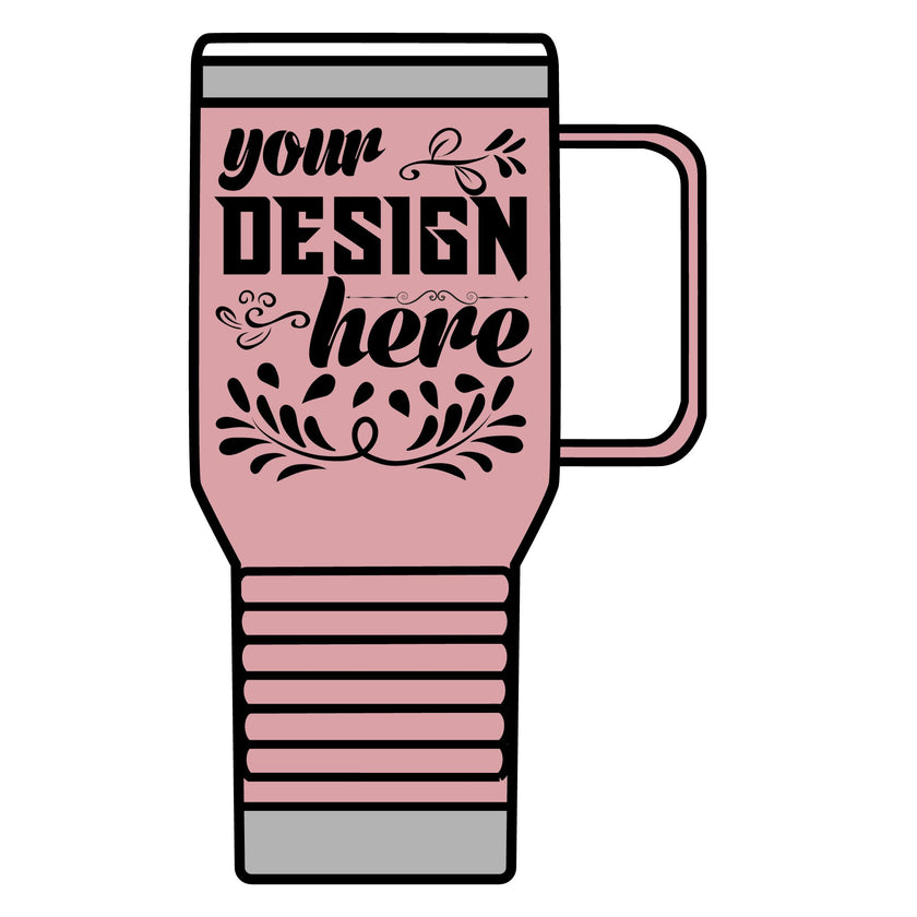 Customizable Polar Camel 20oz Stainless Steel Travel Mug with Handle