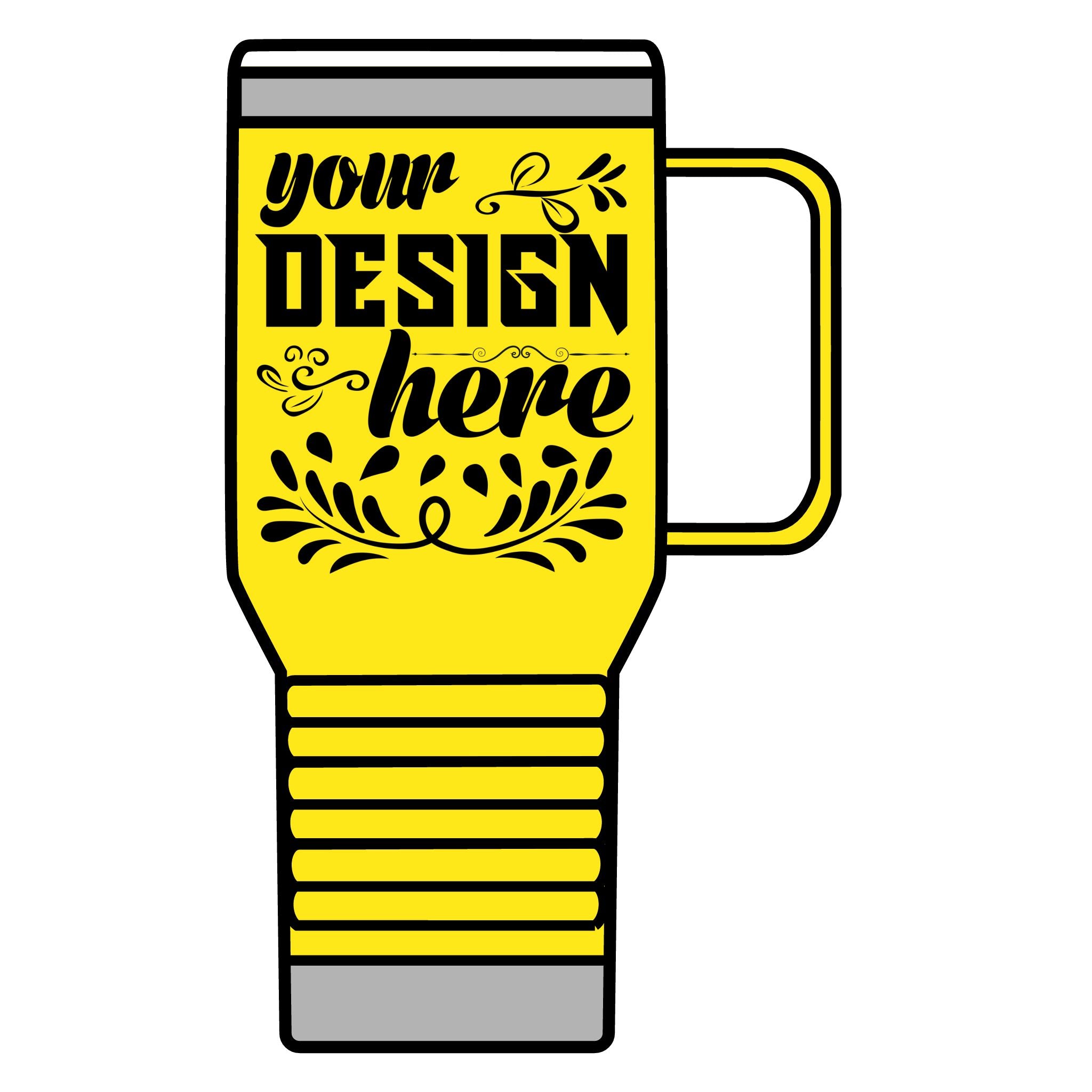 Customizable Polar Camel 20oz Stainless Steel Travel Mug with Handle