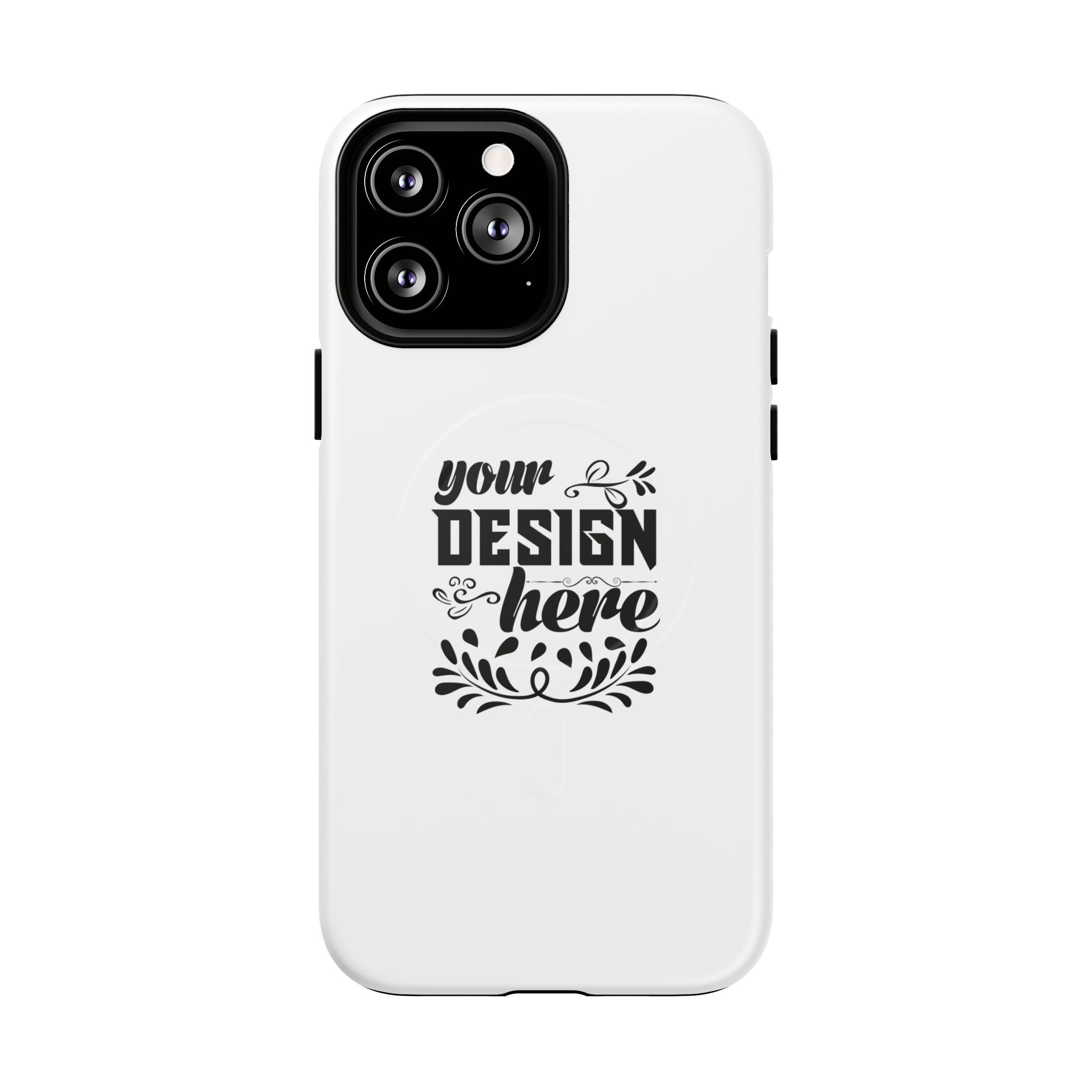 Customizable Tough Magnetic Phone Case Dual Layer Polycarbonate TPU Liner