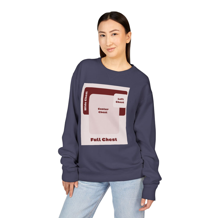 Customizable Hanes GDH400 Unisex Garment Dyed Crewneck Sweatshirt