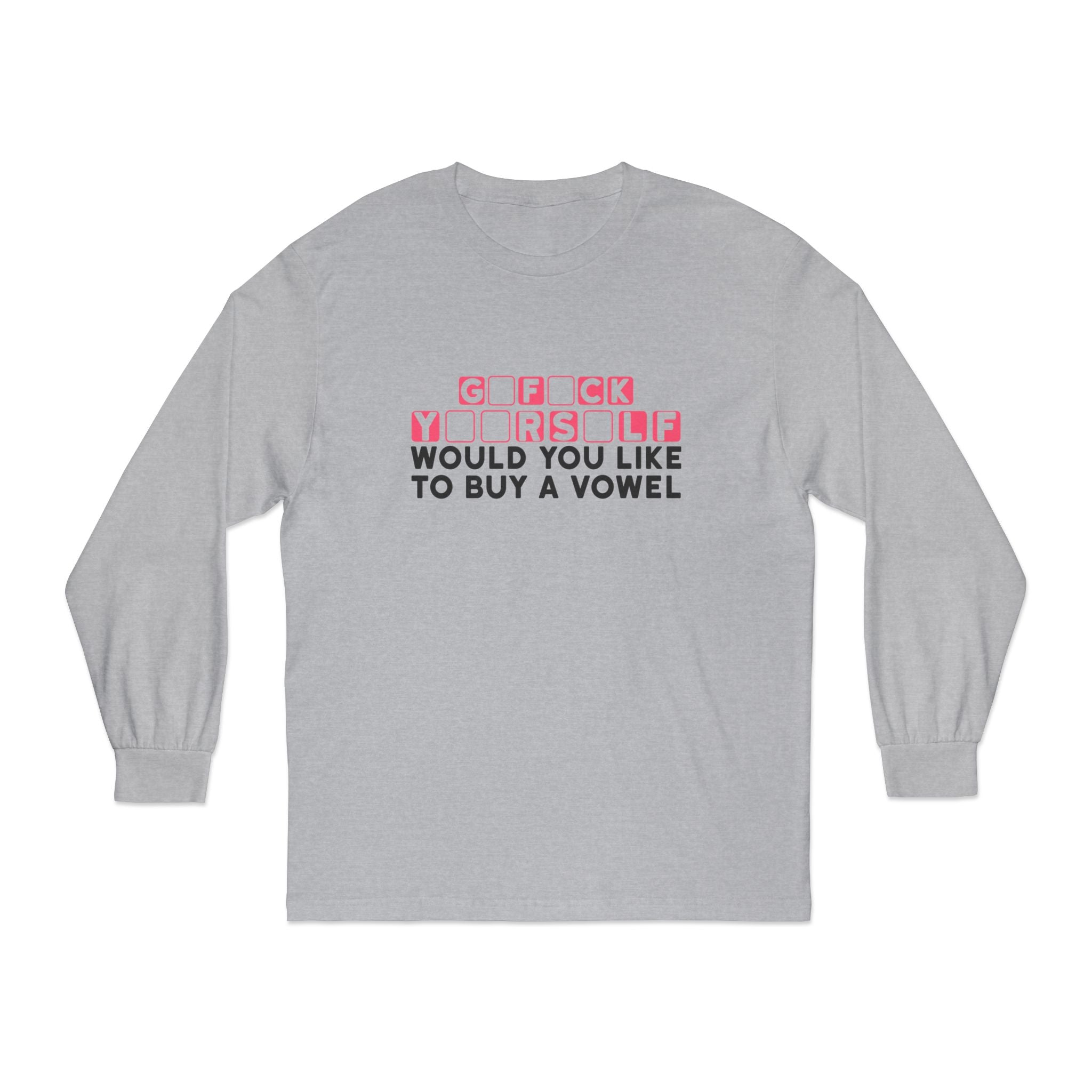 American Apparel 1304 Unisex Long Sleeve T-Shirt Buy a Vowel Graphic Print
