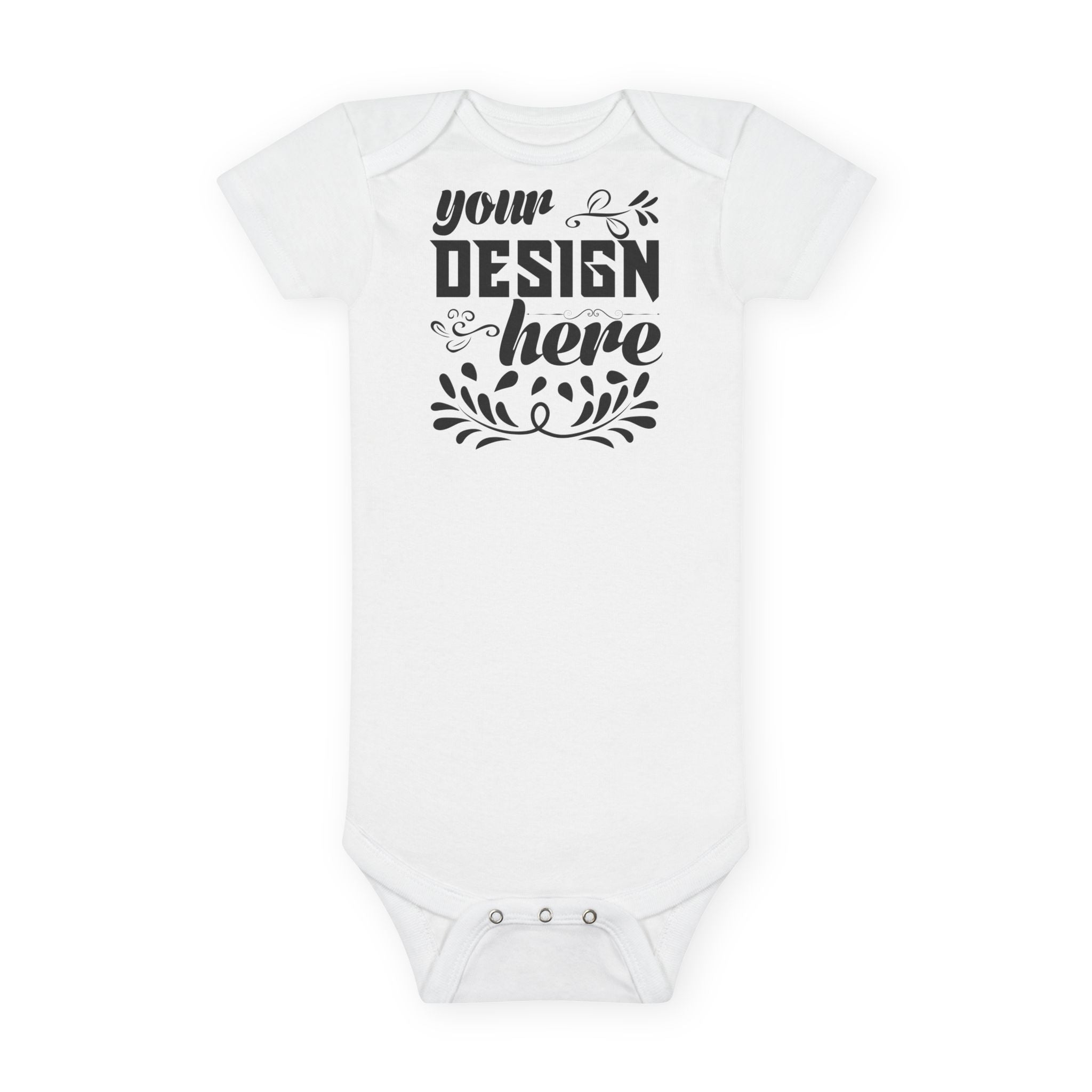 Customizable Gerber Childrenswear 1516A Organic Baby Bodysuit