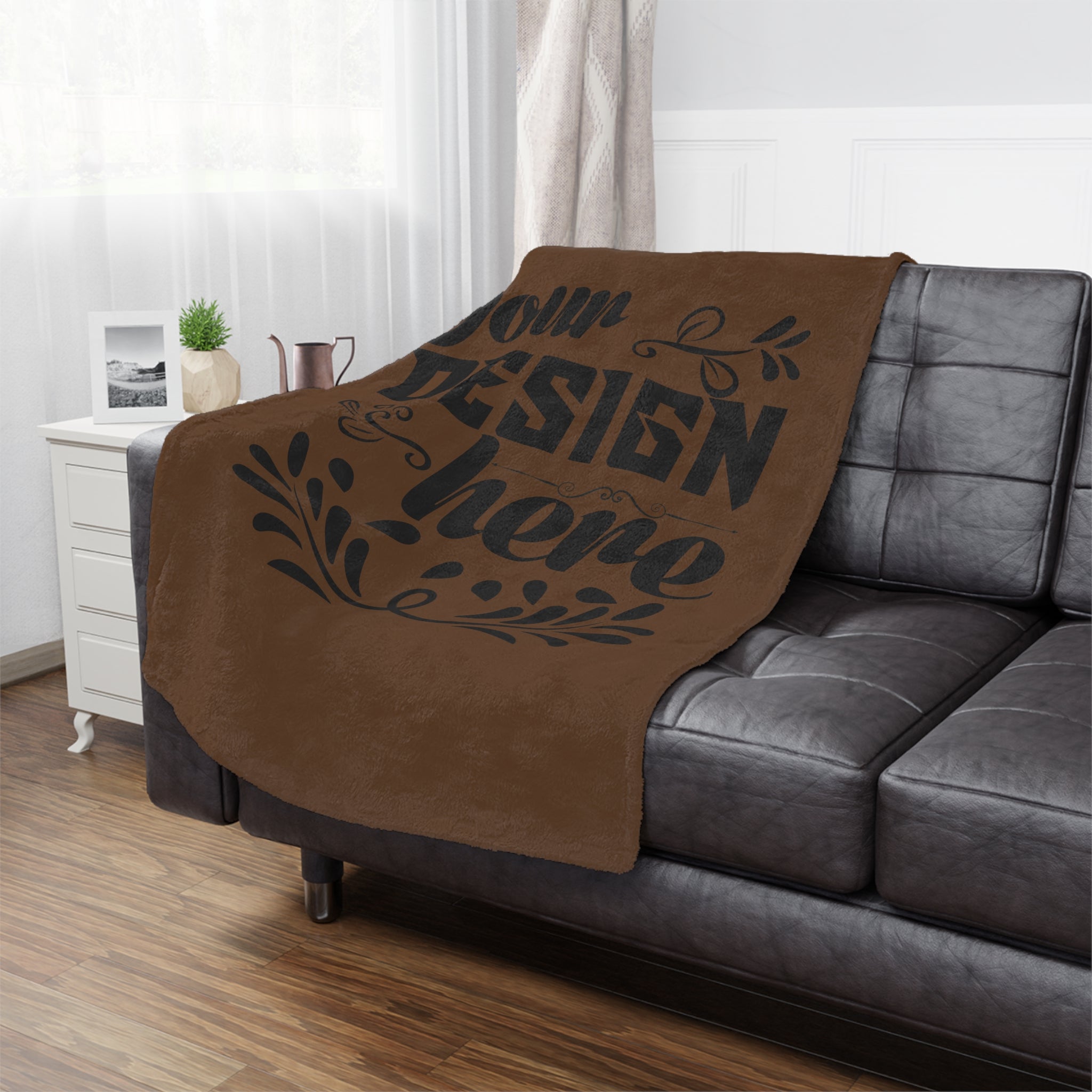 Customizable Minky Blanket 100% Polyester Microfiber Fleece 3 Sizes