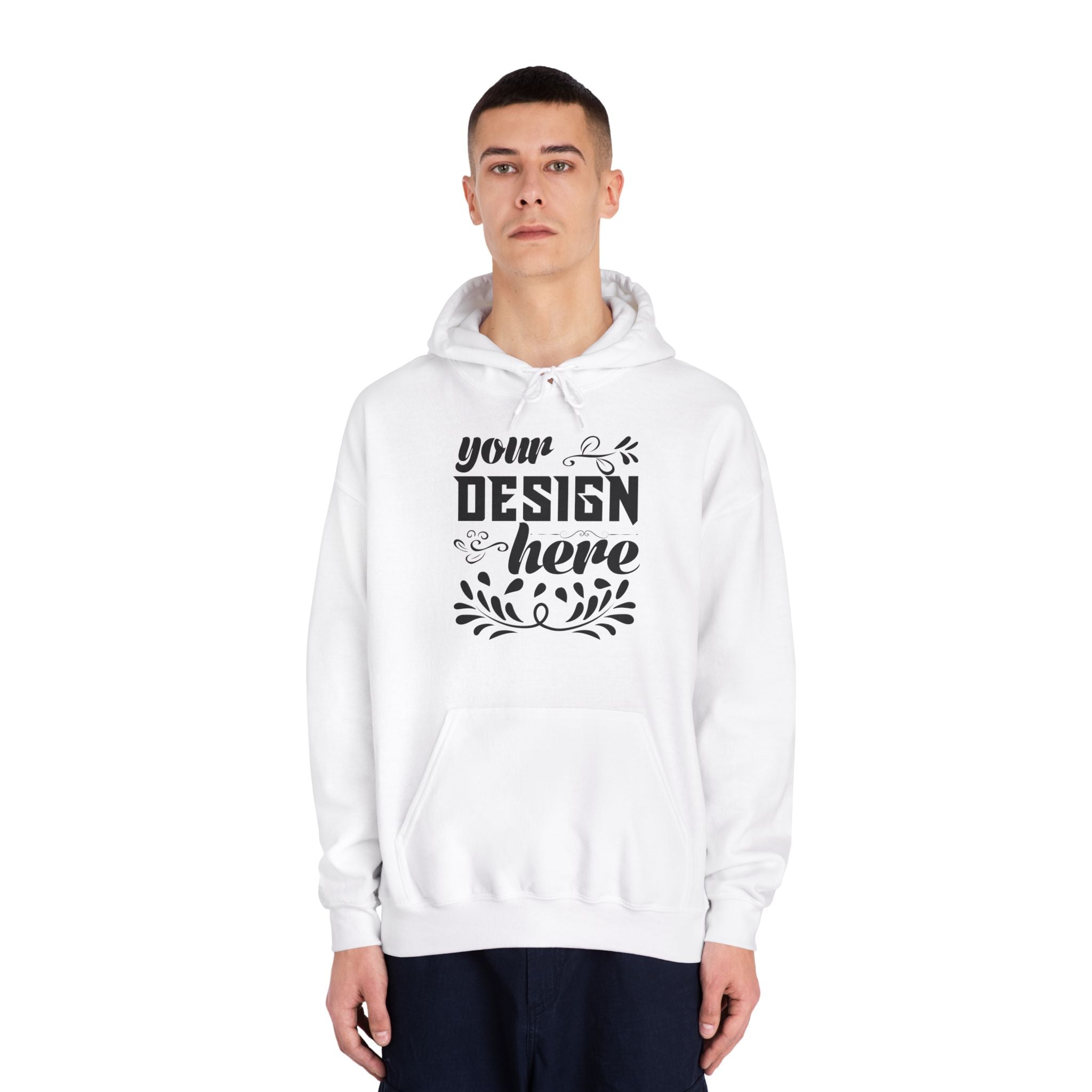 Customizable Gildan 12500 Unisex DryBlend Hooded Sweatshirt