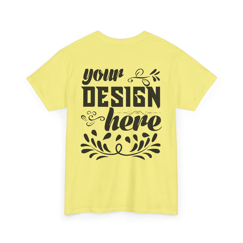 Customizable Gildan 5000 Unisex Heavy Cotton T-Shirt Classic Fit