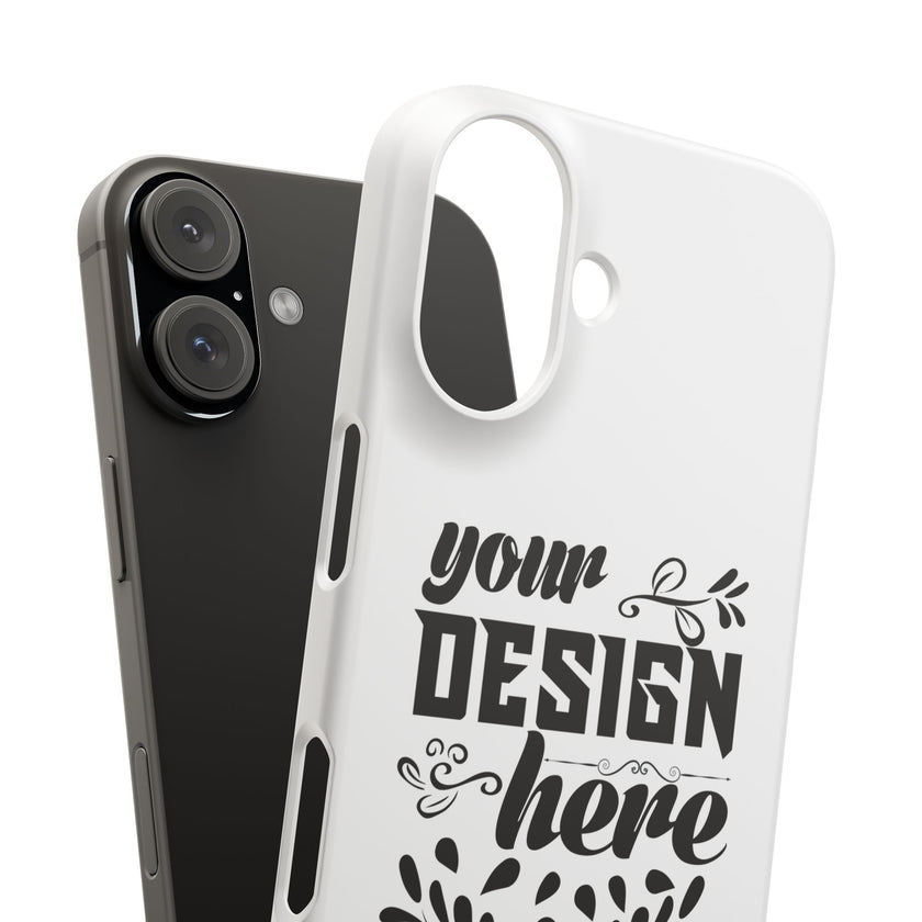 Customizable Snap Phone Case Slim Lightweight Polycarbonate Gloss Or Matte