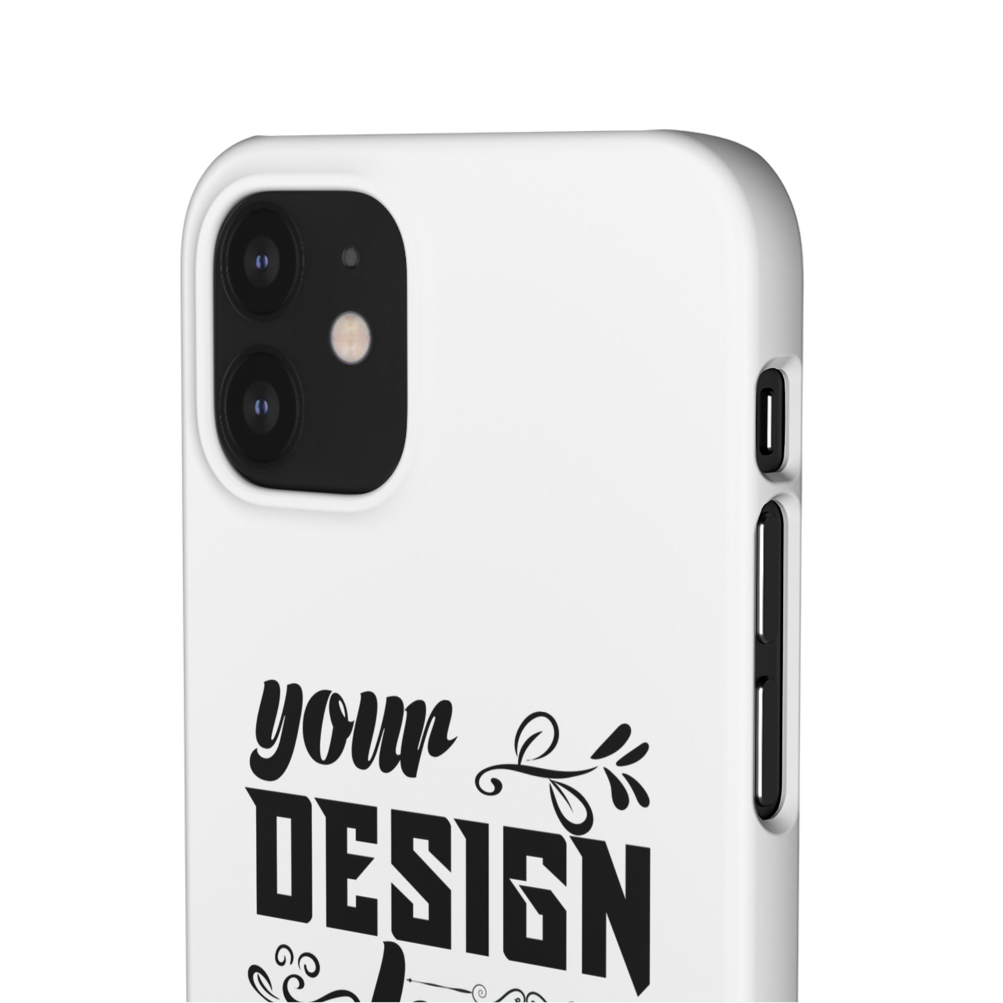 Customizable Snap Phone Case Slim Lightweight Polycarbonate Gloss Or Matte