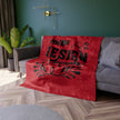 Customizable Crushed Velvet Throw Blanket 50x60 Shiny One Sided Print
