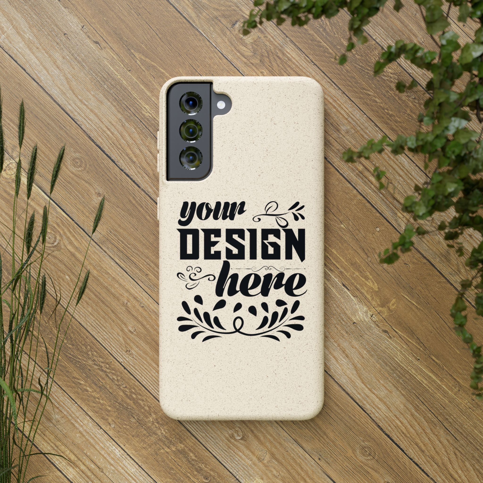 Customizable Biodegradable Phone Case Matte Finish Wireless Charging
