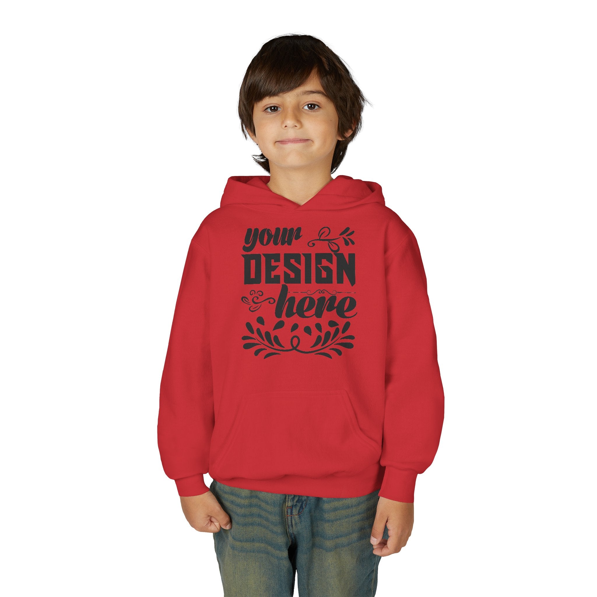 Customizable Gildan 18500B Youth Heavy Blend Hooded Sweatshirt