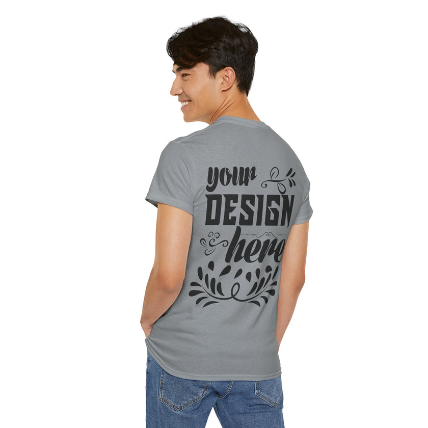 Customizable Gildan 5000 Unisex Heavy Cotton T-Shirt Classic Fit